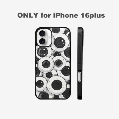 iPhone 16 Plus Case — Googly Cartoon Eyeballs Custom, Custom Print Case Cover
