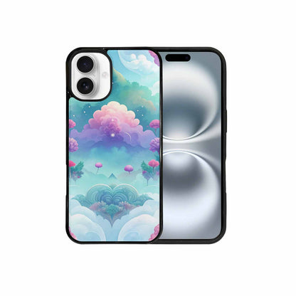 iPhone 16 Plus Case — Surrealist Dreamscape Illustration Pattern, Custom Print Case Cover