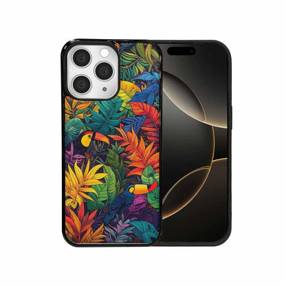 iPhone 15 Pro Max Case — Toucan Jungle Toucan Jungle Pattern Hundreds, Custom Made Phone Cover