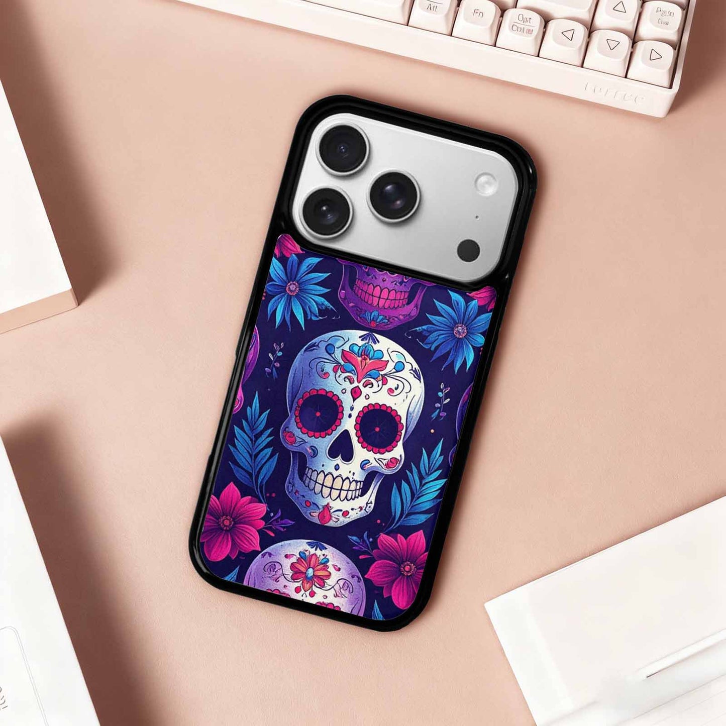 iPhone 17 Pro Case — Skull Dark Art Gothic Print Gothic, Personalized Phone Case