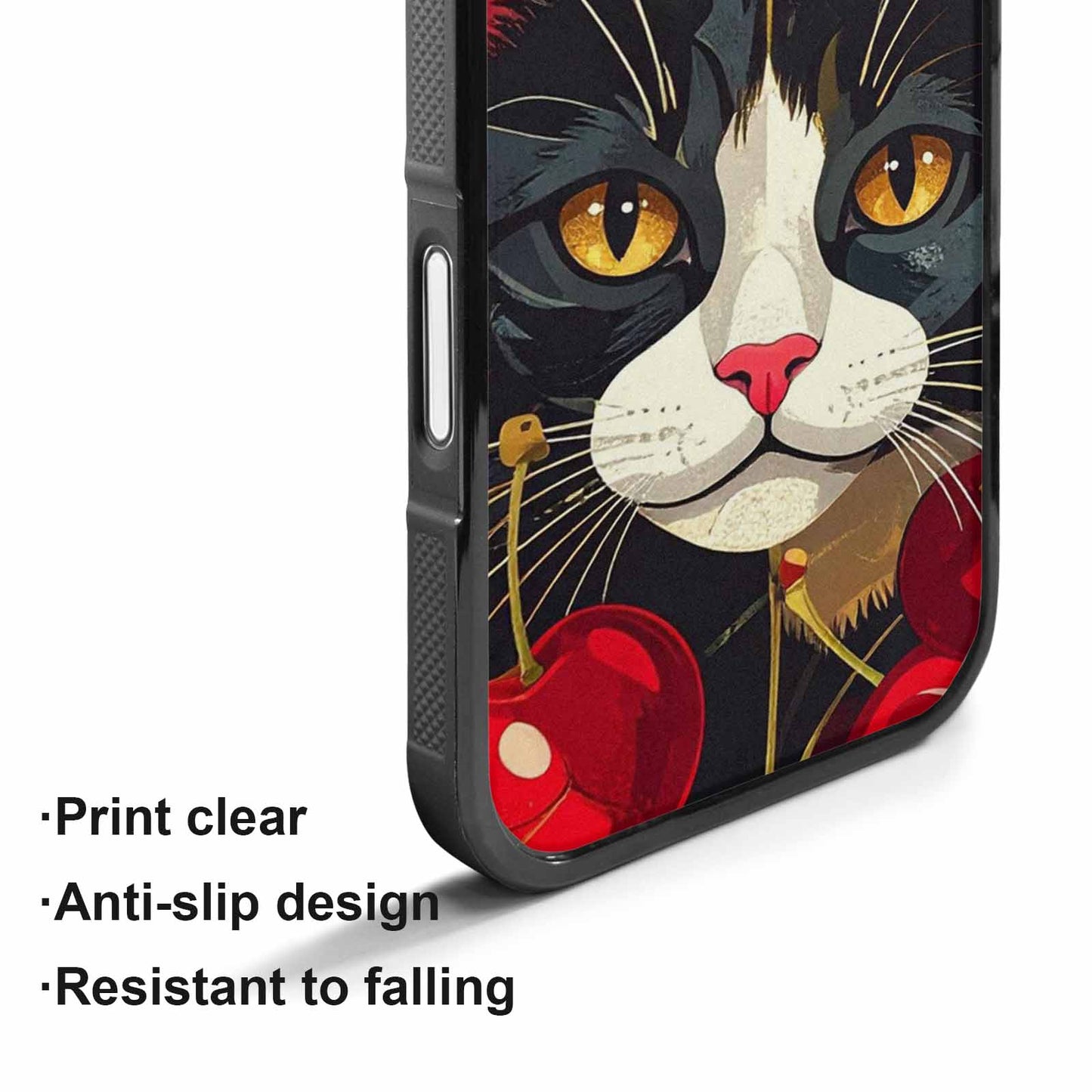 iPhone 17 Case — Retro Cherry Cat Retro Vintage, Custom Designed Case Cover