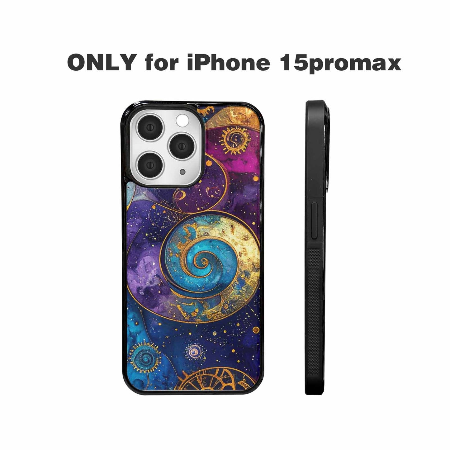 iPhone 15 Pro Max Case — Steampunk Galaxy Custom, Custom Phone Case
