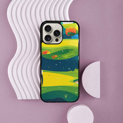 iPhone 16 Pro Max Case — Golf Cartoon Art Pattern, Custom Designed Case Cover