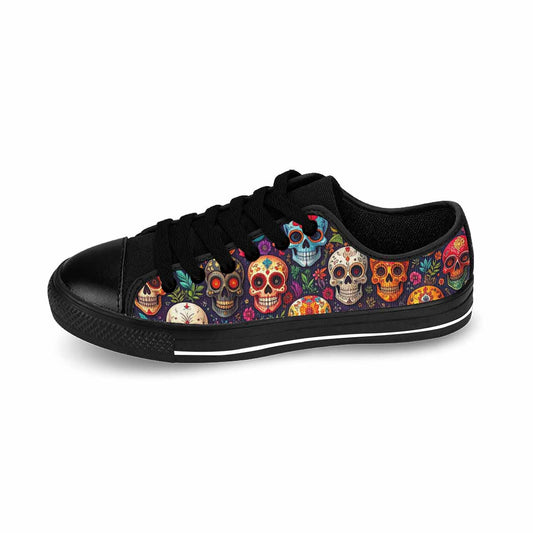 WOMEN'S Skull Canvas Y2K Custom Sneakers