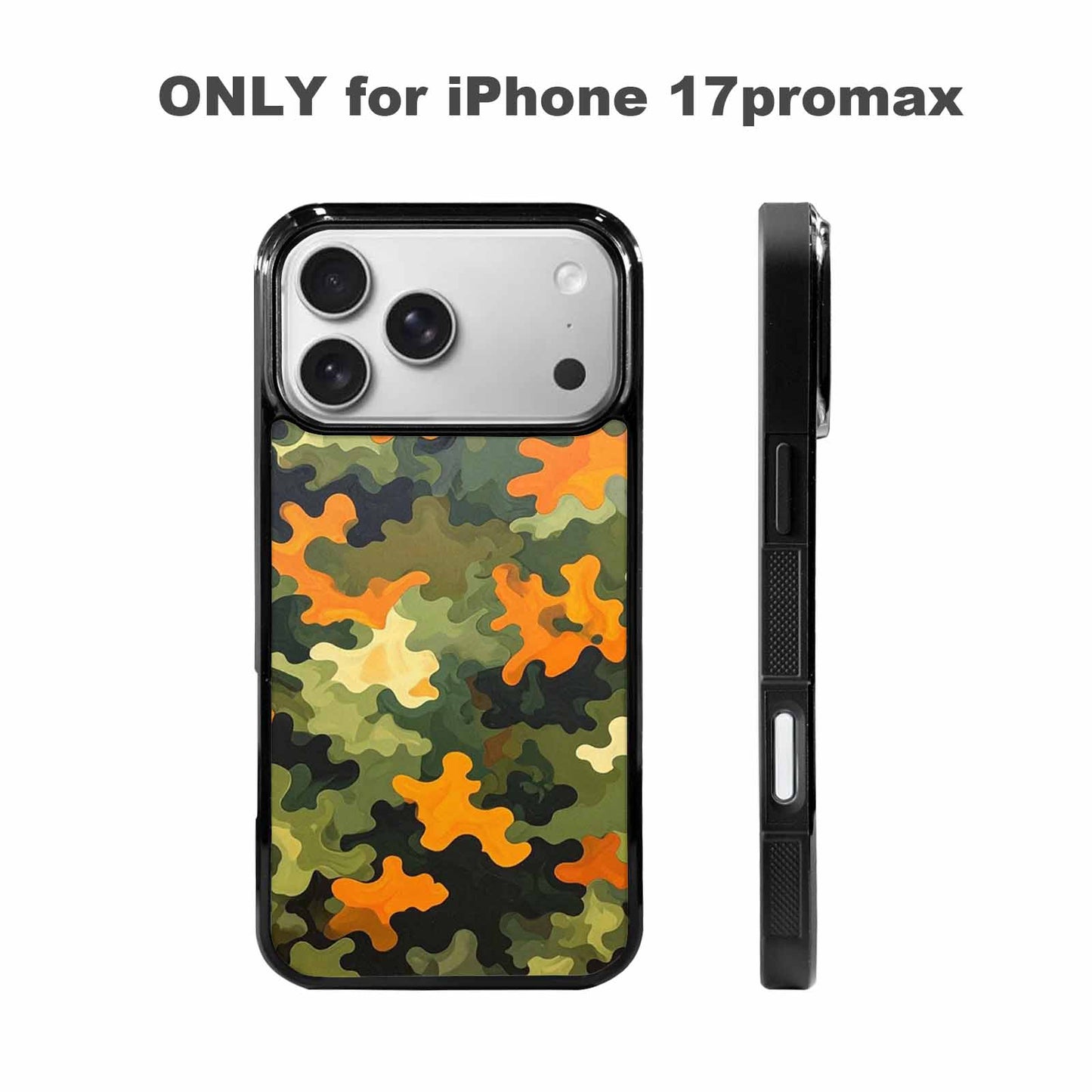 iPhone 17 Pro Max Case — Small Military Camouflage Blotch Camo, Custom Made Phone Cover