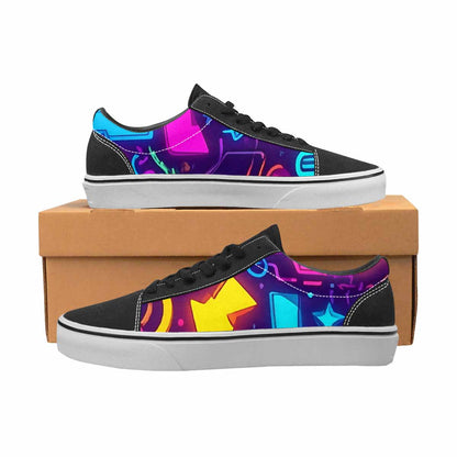 WOMEN'S 80s Retro Motif Lace-Up Canvas Dreamlike Shoes
