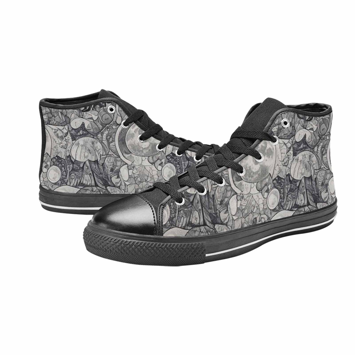 MEN'S Wolves Everywhere Collage High Top Canvas Dreamcore Sneakers