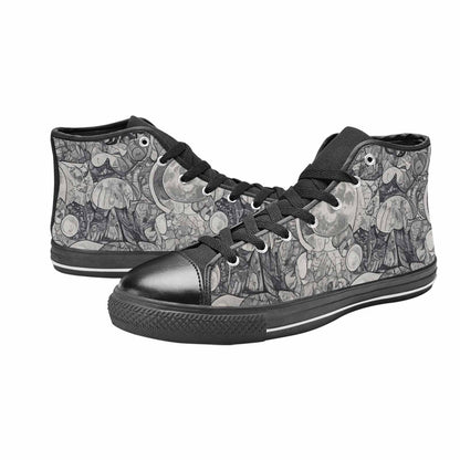 MEN'S Wolves Everywhere Collage High Top Canvas Dreamcore Sneakers