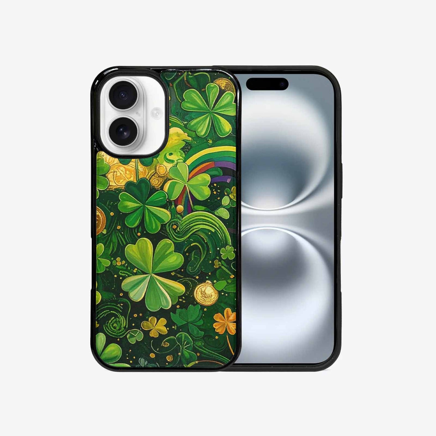 iPhone 16 Case — St Patrick\'s Clover St Patrick\'s Clover, Custom Printed Phone Case