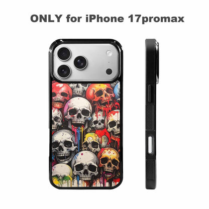 iPhone 17 Pro Max Case — Rainbow From Skull\'s Mouth Gothic Skulls, Original Design Phone Case