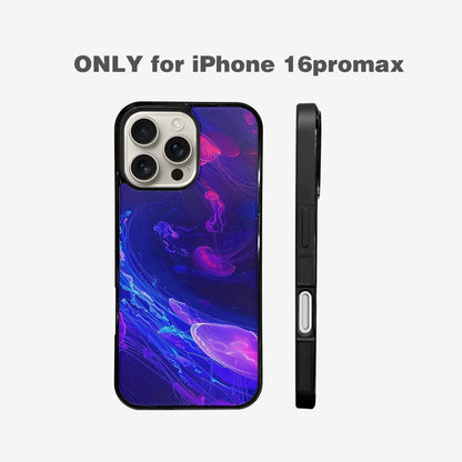 iPhone 16 Pro Max Case — Jellyfish Glow Jellyfish Glow Pattern Hundreds, Unique Phone Case Design