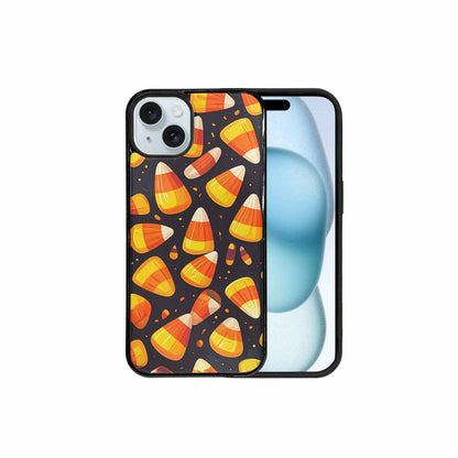 iPhone 15 Plus Case — Halloween Candy Corn, Custom Phone Case