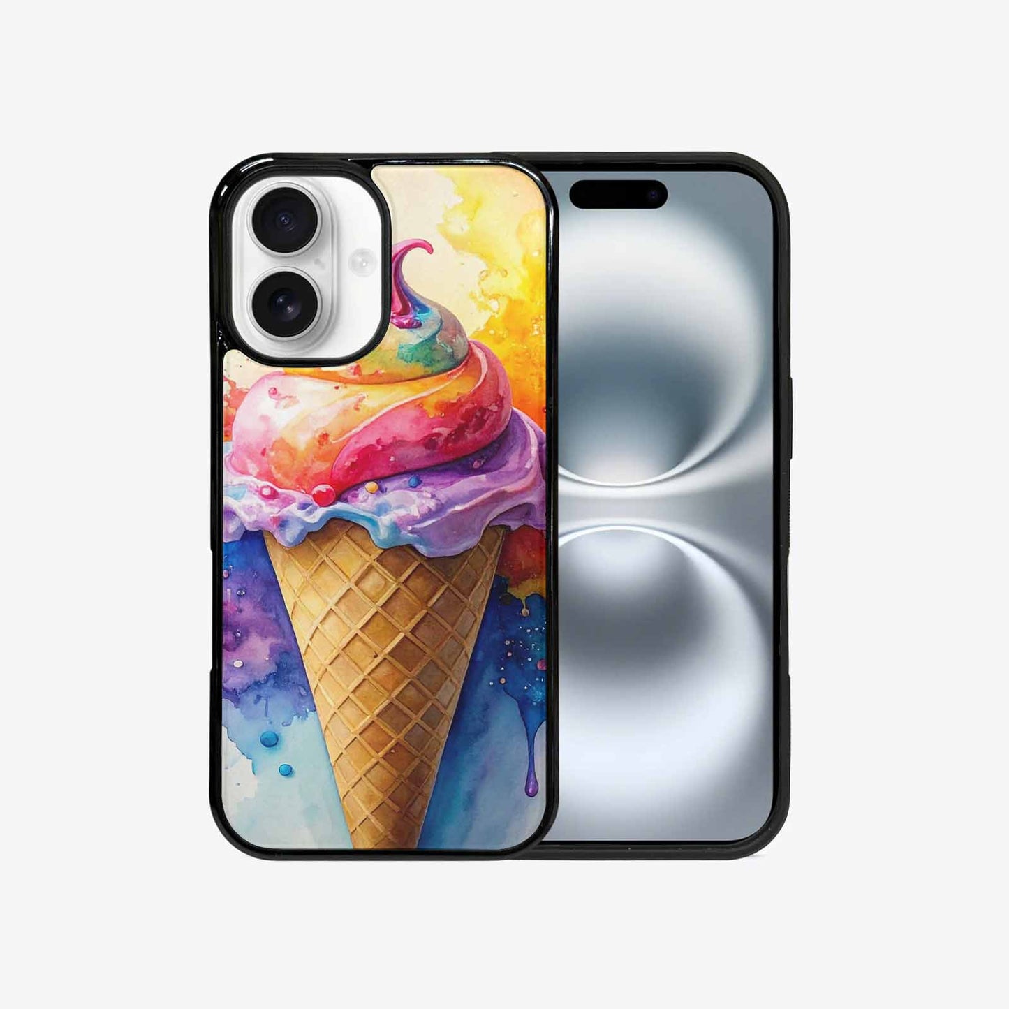 iPhone 16 Case — Melting Icecream Collage, Original Design Phone Case
