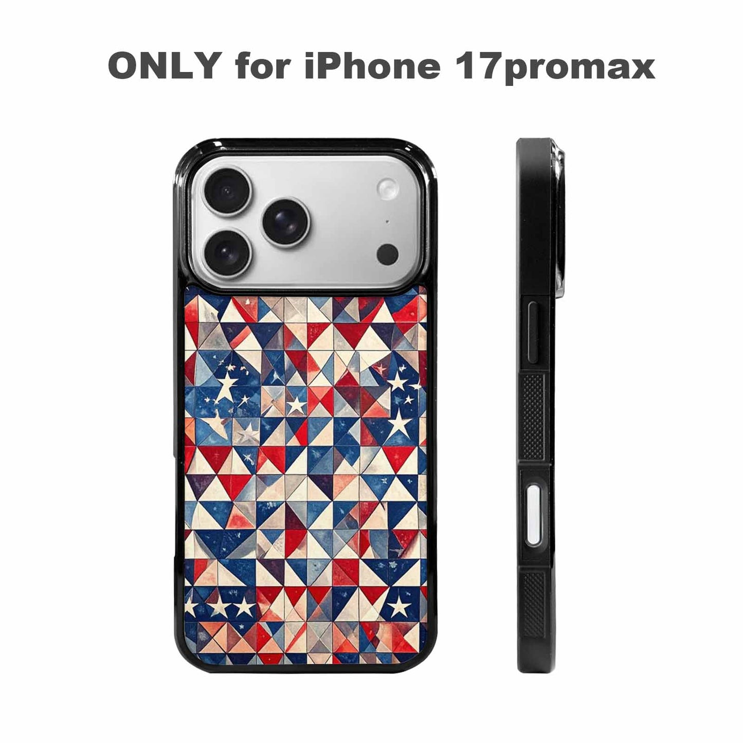 iPhone 17 Pro Max Case — Small American Flag Stars Galaxy Space, Custom Designed Case Cover