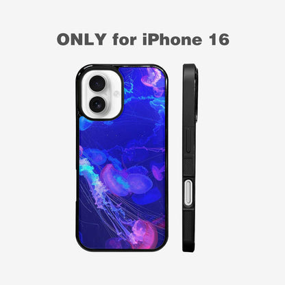 iPhone 16 Case — Jellyfish Glow Jellyfish Glow Pattern Hundreds, Original Design Phone Case