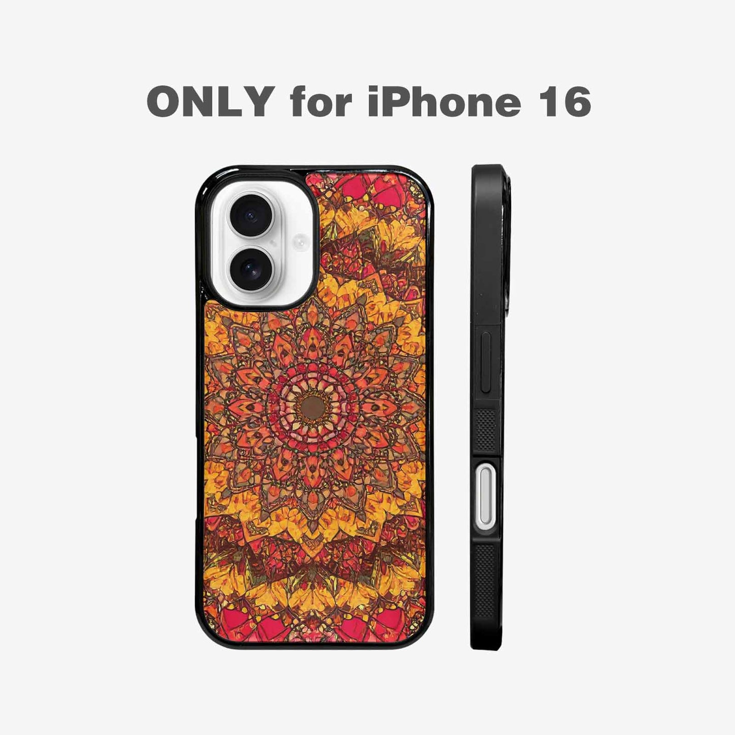 iPhone 16 Case — Mandala Lions Custom, Custom Printed Phone Case