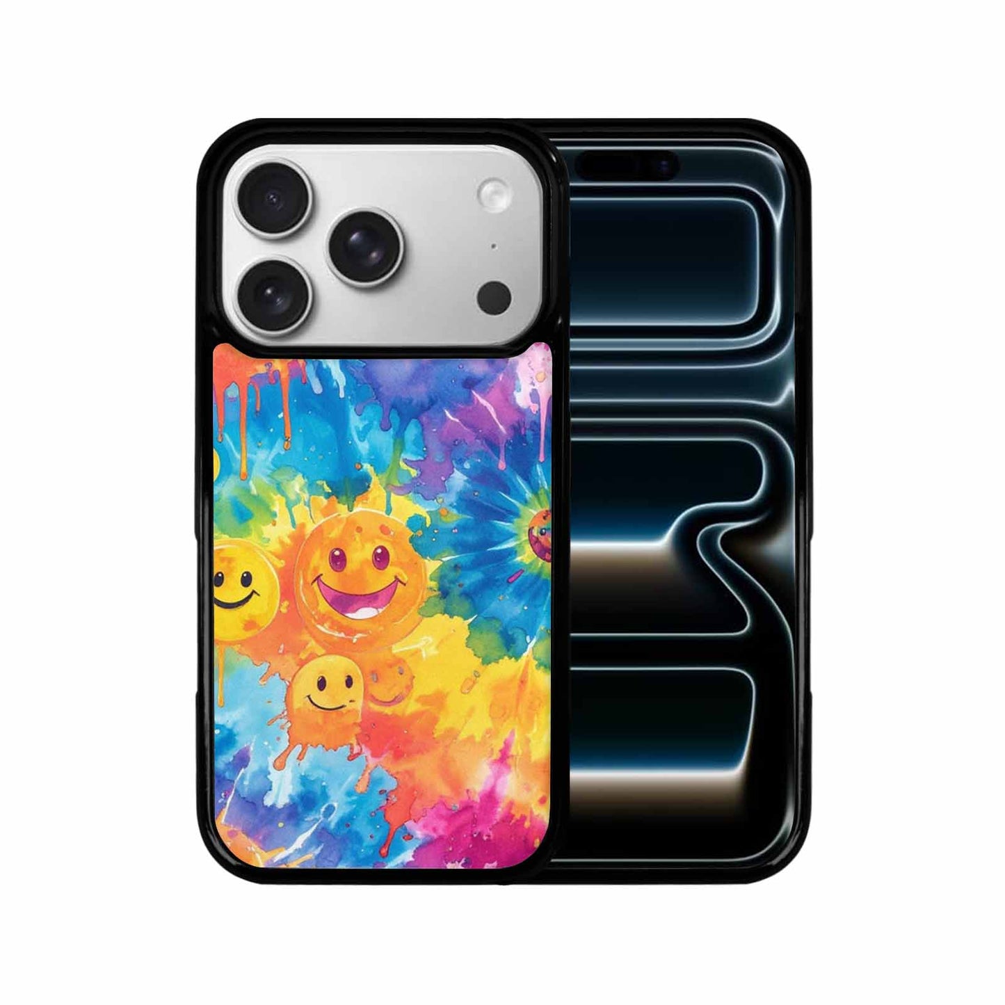 iPhone 17 Pro Case — Smiley Facessmiley Faces Tie Original Art, Custom Phone Case