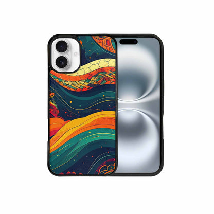 iPhone 16 Plus Case — Hippie Serpent Pulse, Unique Phone Case Design