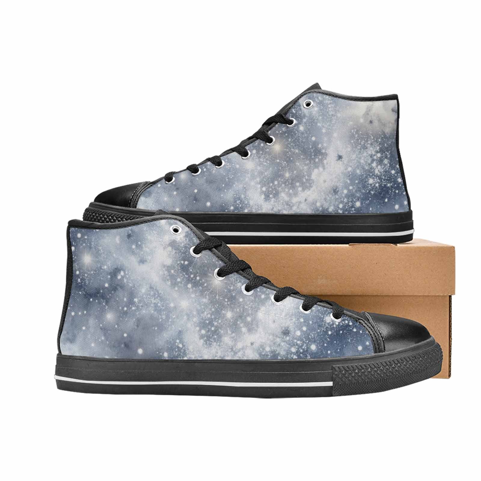 WOMEN'S Galaxy Art - High Top Canvas Surreal Custom Shoes