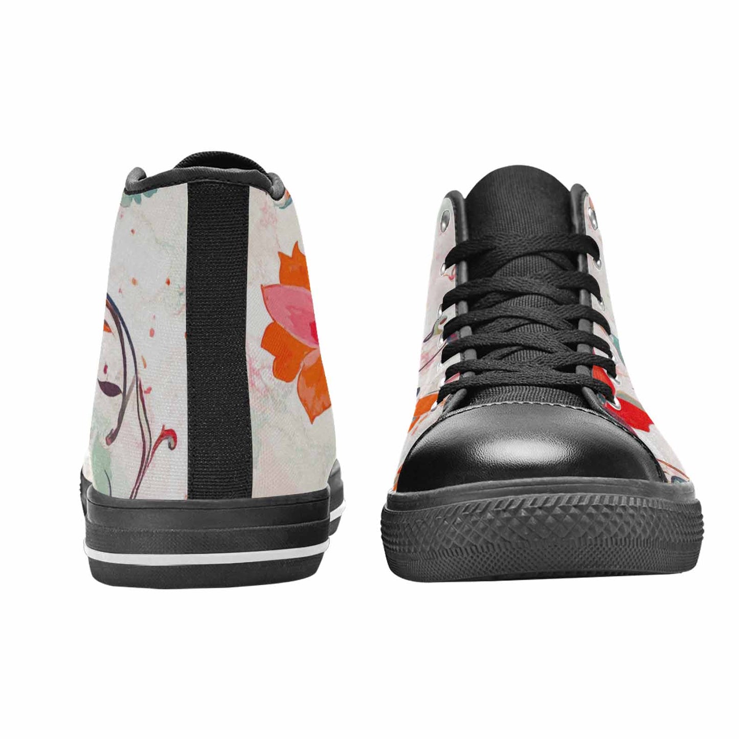 MEN'S Marble Floral High Top Canvas Surreal Shoes