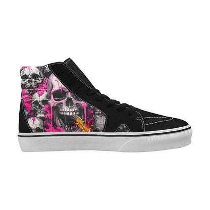 MEN'S Rainbow From Skull S High Top Canvas Neon Fantasy Shoes