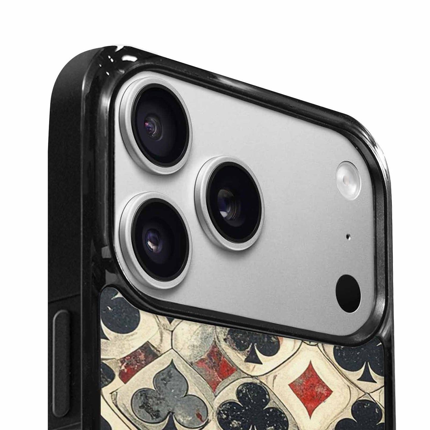 iPhone 17 Pro Case — Small Playing Card Suit Pattern Original, Custom Phone Case