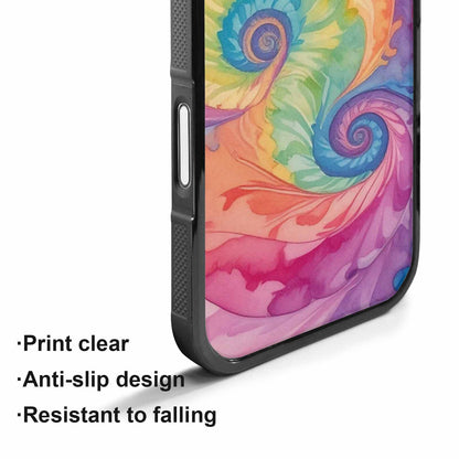iPhone 17 Case — Tie Dye Swirls Tie Dye, Custom Art Phone Cover