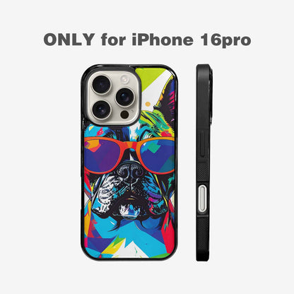 iPhone 16 Pro Case — French Bulldog Pop Art Pattern Personalized, Custom Print Case Cover