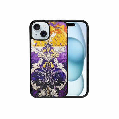 iPhone 15 Case — Nonbinary Flag Color Theme Small Rainbow, Custom Printed Phone Case
