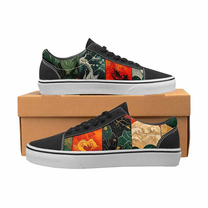 WOMEN'S Dragon Scale Fantasy Canvas Lace-Up Cottagecore Custom Shoes
