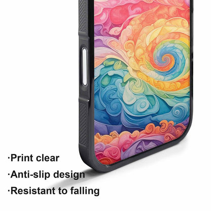iPhone 17 Pro Case — Tie Dye Swirls Tie Dye Tie, Custom Print Case Cover