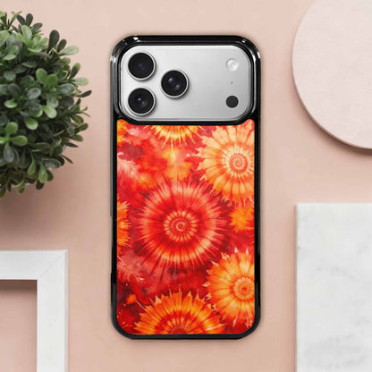 iPhone 17 Pro Max Case — Tie Dye Red Orange Tie Dye, Custom Printed Phone Case