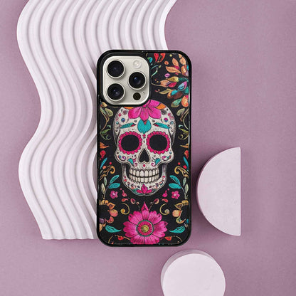 iPhone 16 Pro Max Case — Colorful Dia De Los Muertos Sugar, Custom Printed Phone Case