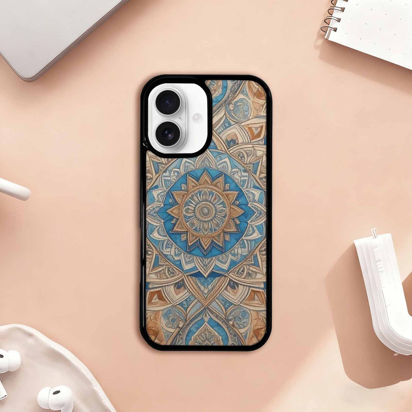 iPhone 17 Case — Small Mandala Pattern, Randomly Floral, Customized Protective Case