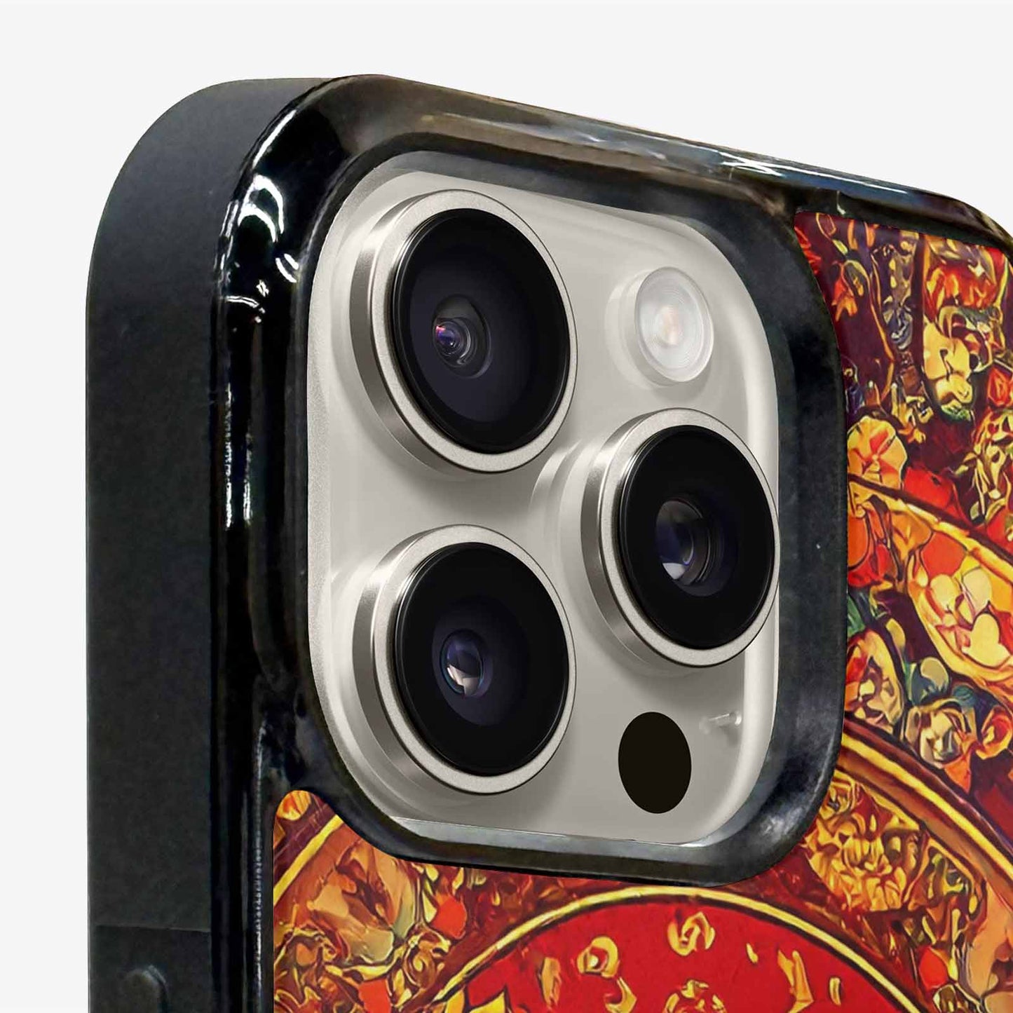 iPhone 16 Pro Case — Mandala Lions Art Seamless Pattern Vibrant, Custom Print Case Cover