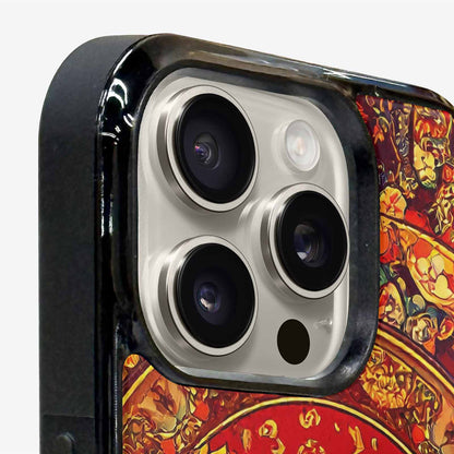 iPhone 16 Pro Case — Mandala Lions Art Seamless Pattern Vibrant, Custom Print Case Cover