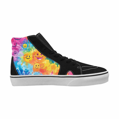 MEN'S Smiley Facessmiley Faces  High Top Canvas Aesthetic Shoes