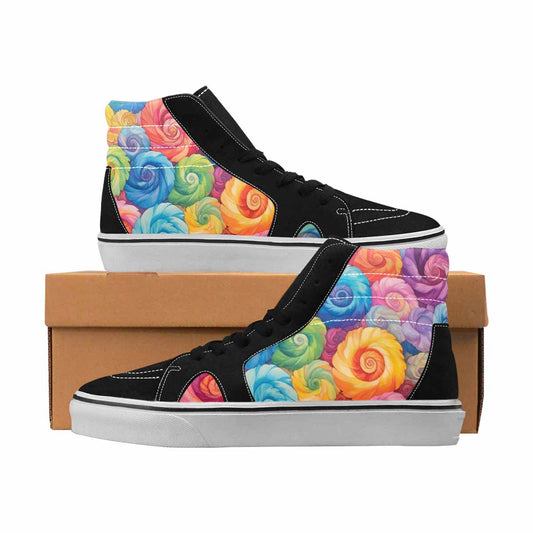 MEN'S Tie Dye High Top Canvas Custom Fashion Dreamcore Custom Art Shoes