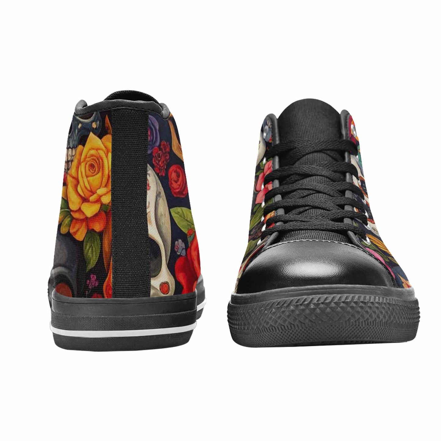 MEN'S Skull High Top Canvas Y2K Shoes