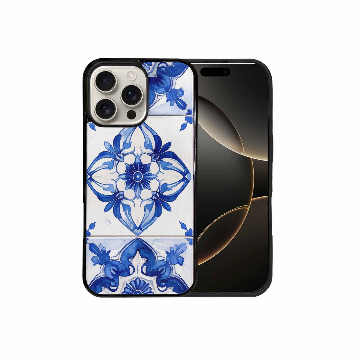 iPhone 16 Pro Max Case — Mexican Talavera Tile Pattern Floral Geometric, Custom Made Phone Cover