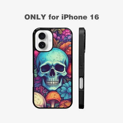 iPhone 16 Case — Mushroom Skull Custom, Custom Print Case Cover