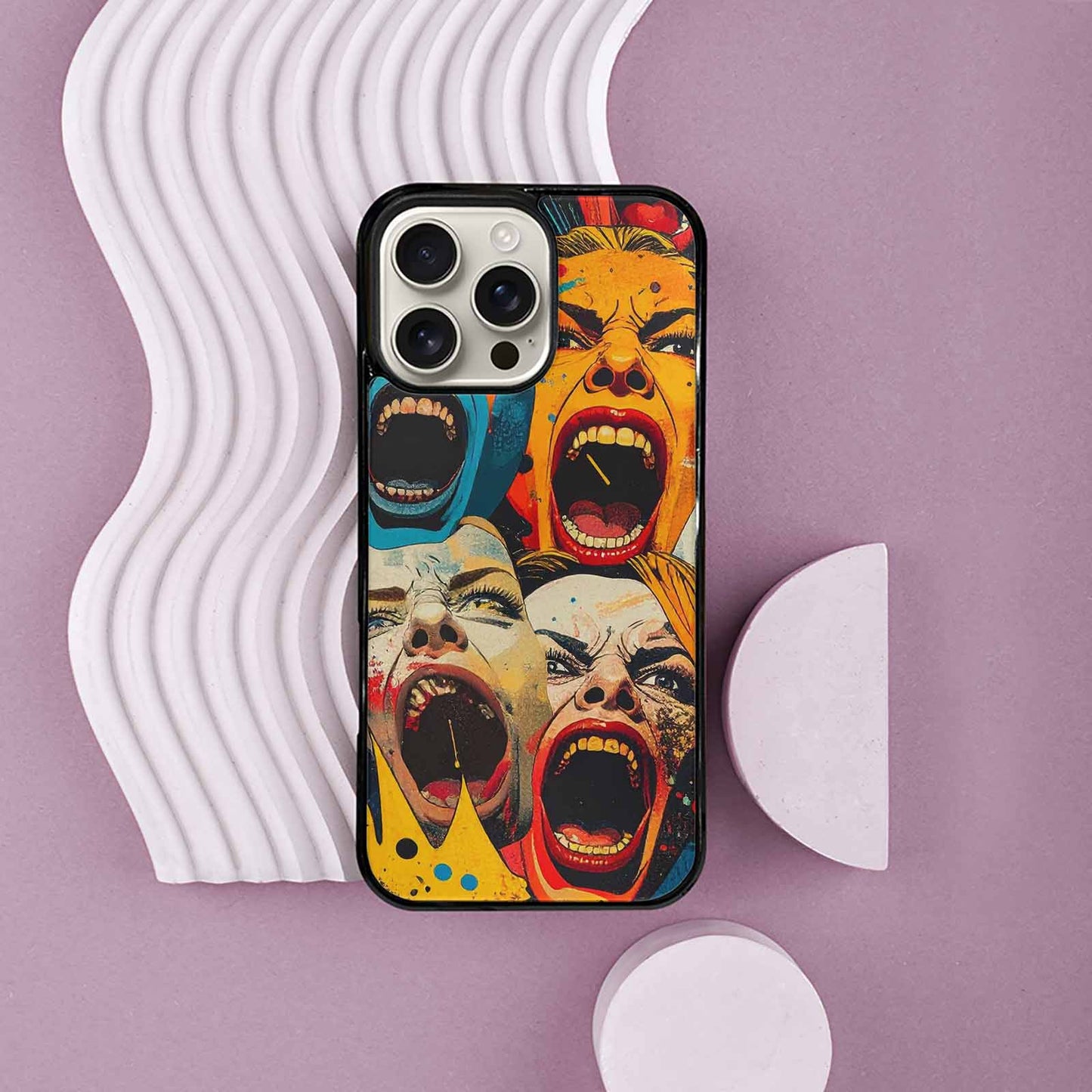 iPhone 16 Pro Max Case — Comic Book Scream Comic Book Scream, Custom Printed Phone Case