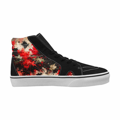 MEN'S Camo Patches High Top Canvas Dark Academia Custom Sneakers