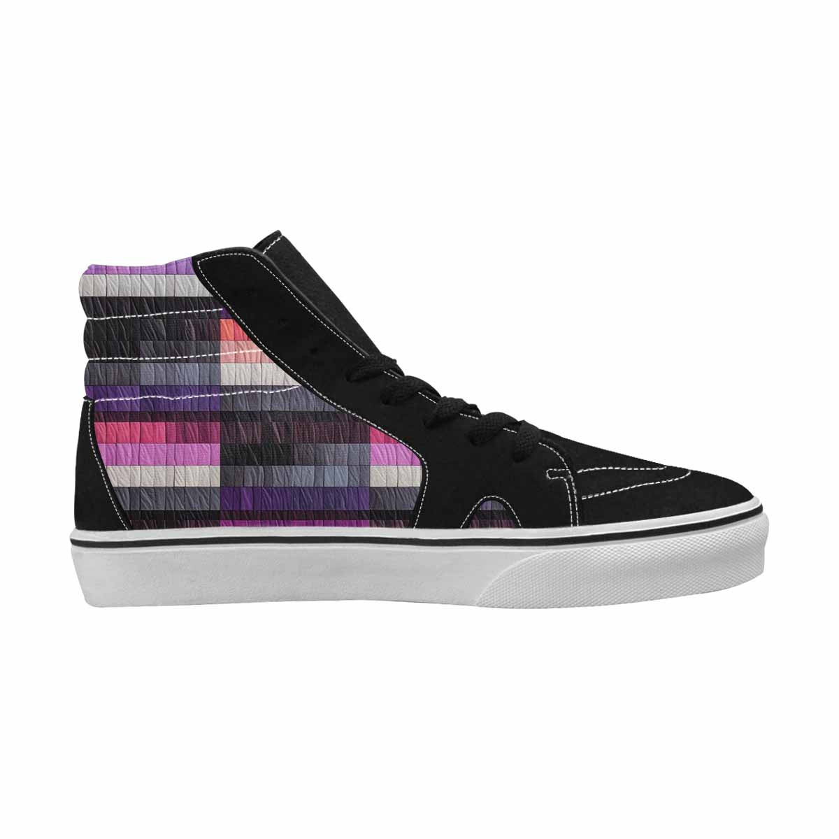 WOMEN'S Asexual Flag Color High Top Canvas Y2K Shoes