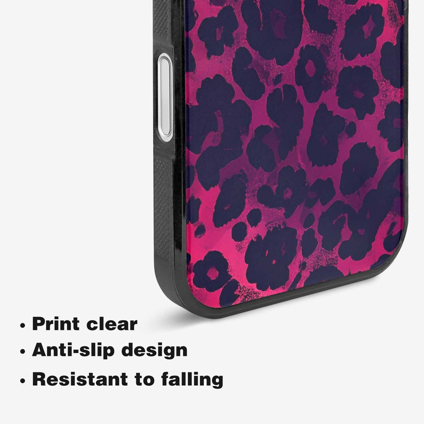 iPhone 16 Plus Case — Leopard Print Dark, Unique Phone Case Design