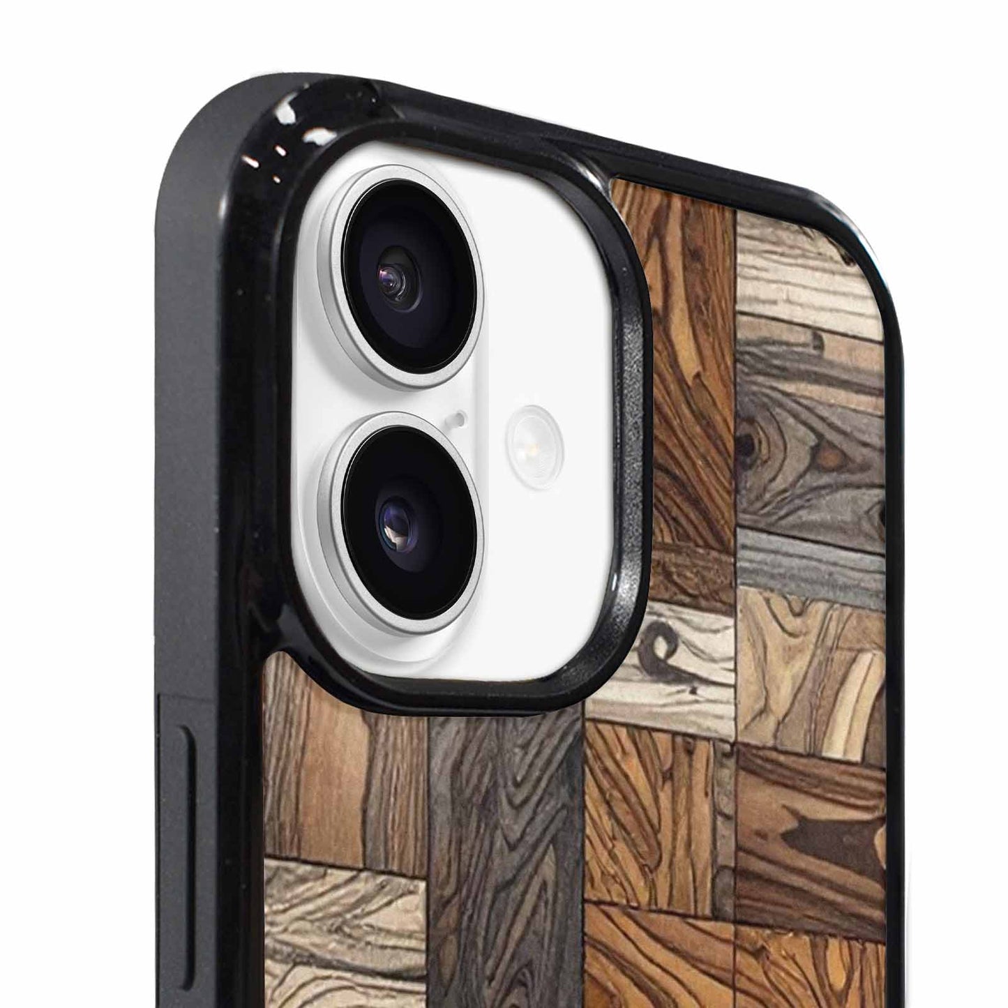 iPhone 17 Case — Small Wood Grain Texture Original Art, Custom Phone Case