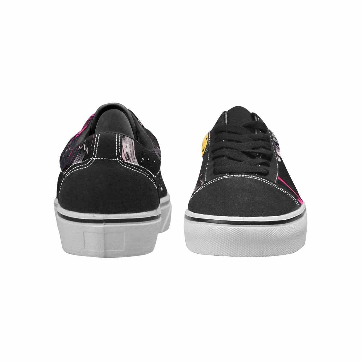 WOMEN'S Rainbow Drip Mushrooms Lace-Up Canvas Vivid Custom Sneakers