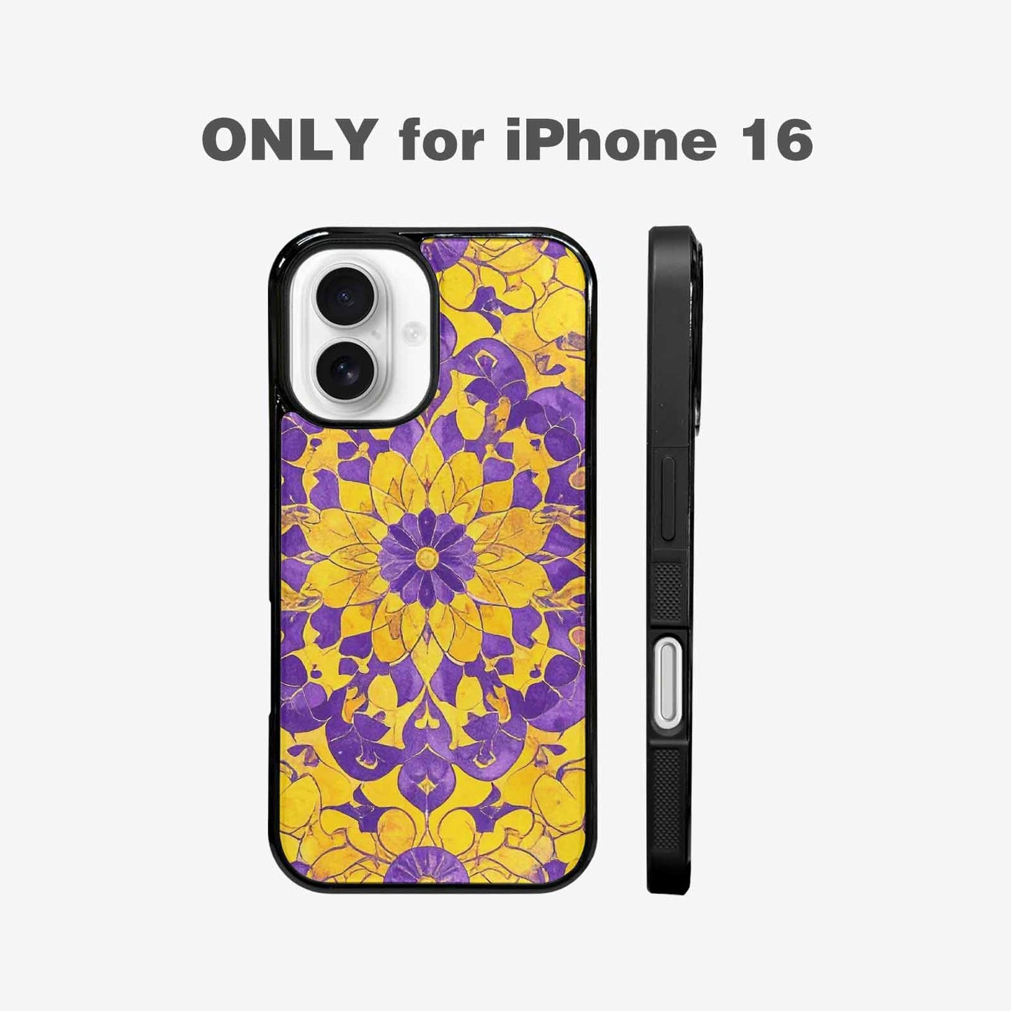 iPhone 16 Case — Intersex Flag Color Theme Small Rainbow, Original Design Phone Case