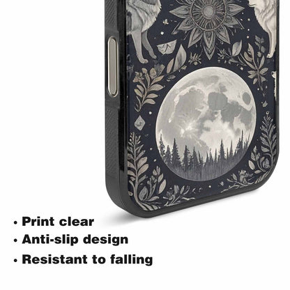 iPhone 16 Pro Max Case — Wolves Everywhere Collage Overlap Small Wolf, Custom Made Phone Cover