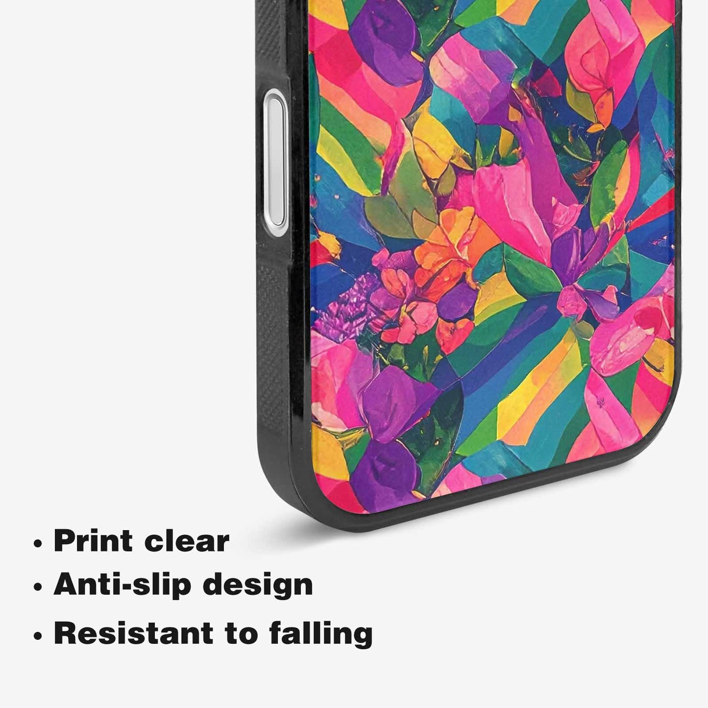 iPhone 16 Case — Polysexual Flag Color Theme Small Rainbow, Custom Print Case Cover
